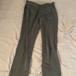 Grey Nike sweatpants